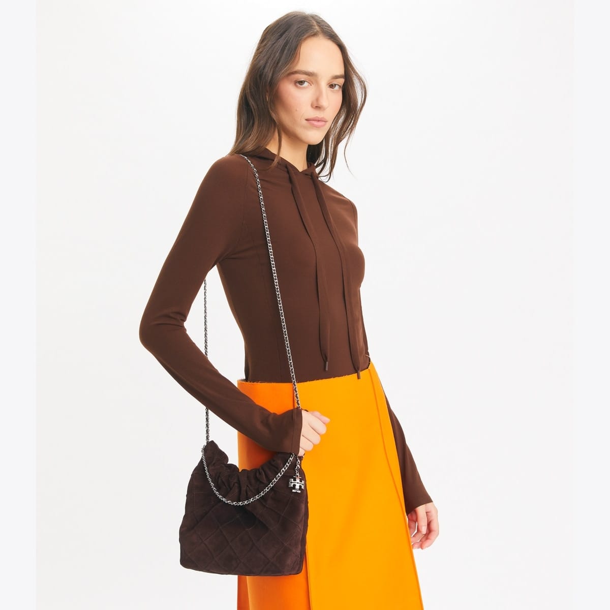 Mini Fleming Soft Suede Hobo Bag