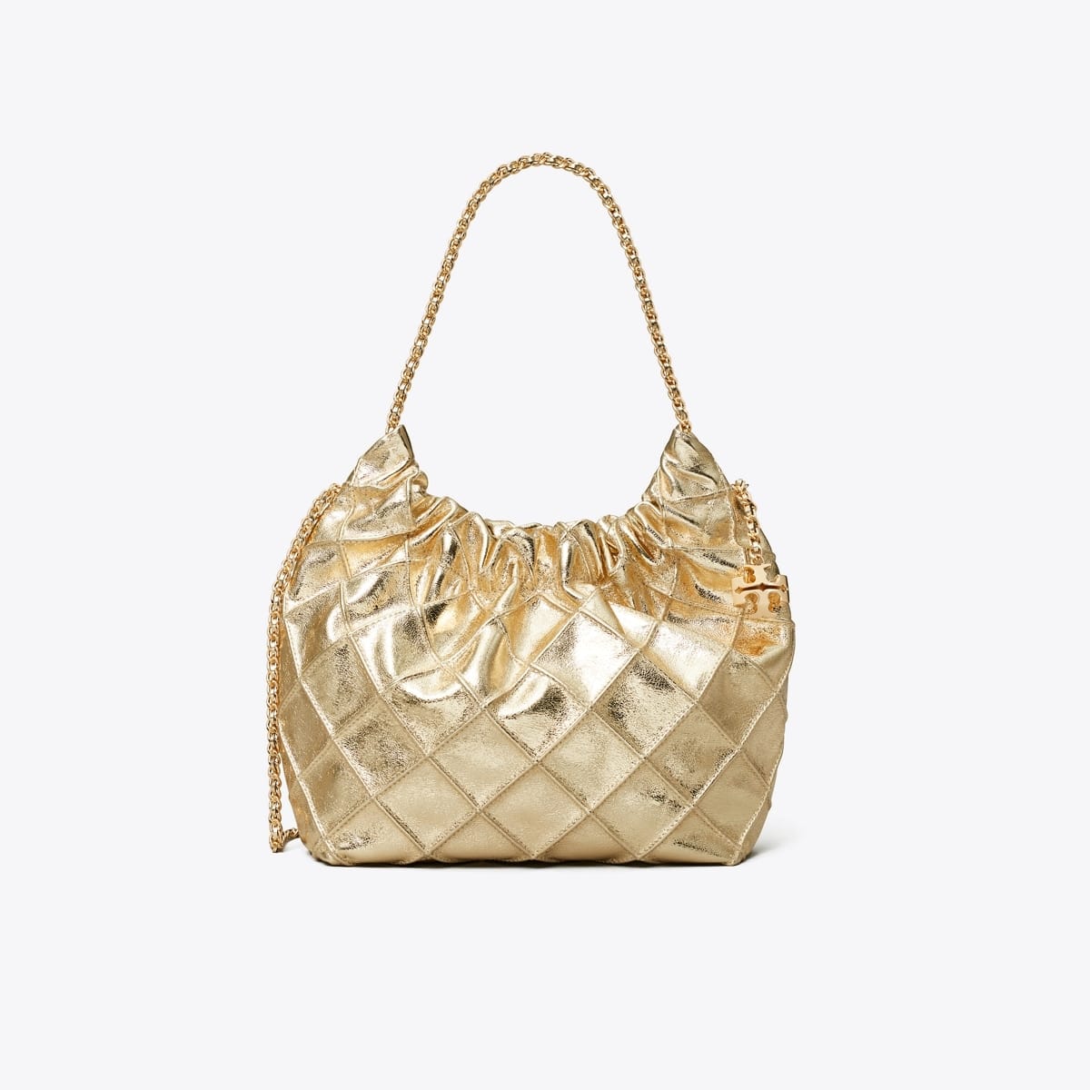Mini Fleming Metallic Hobo Bag