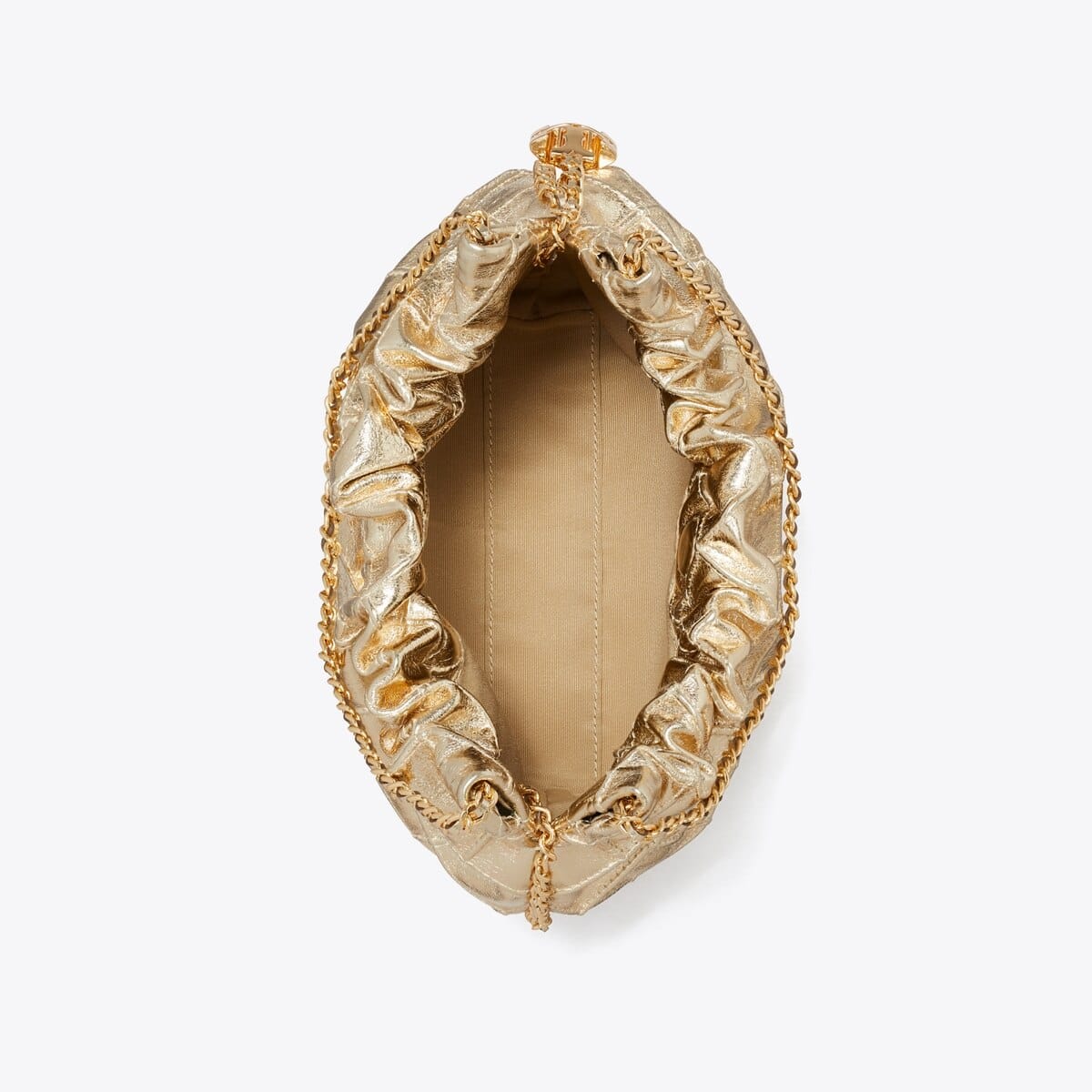 Mini Fleming Metallic Hobo Bag