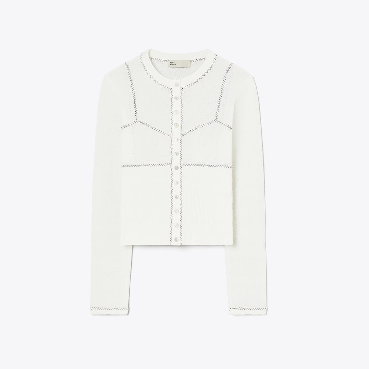 Cotton And Nylon Mesh Cardigan