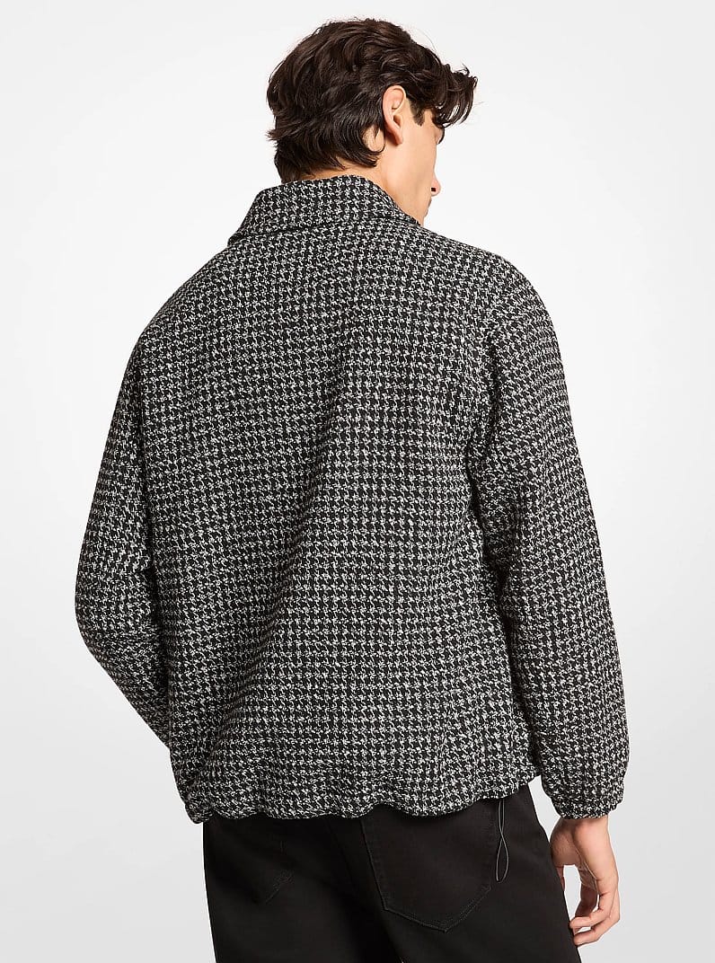 Houndstooth Jacquard Jacket