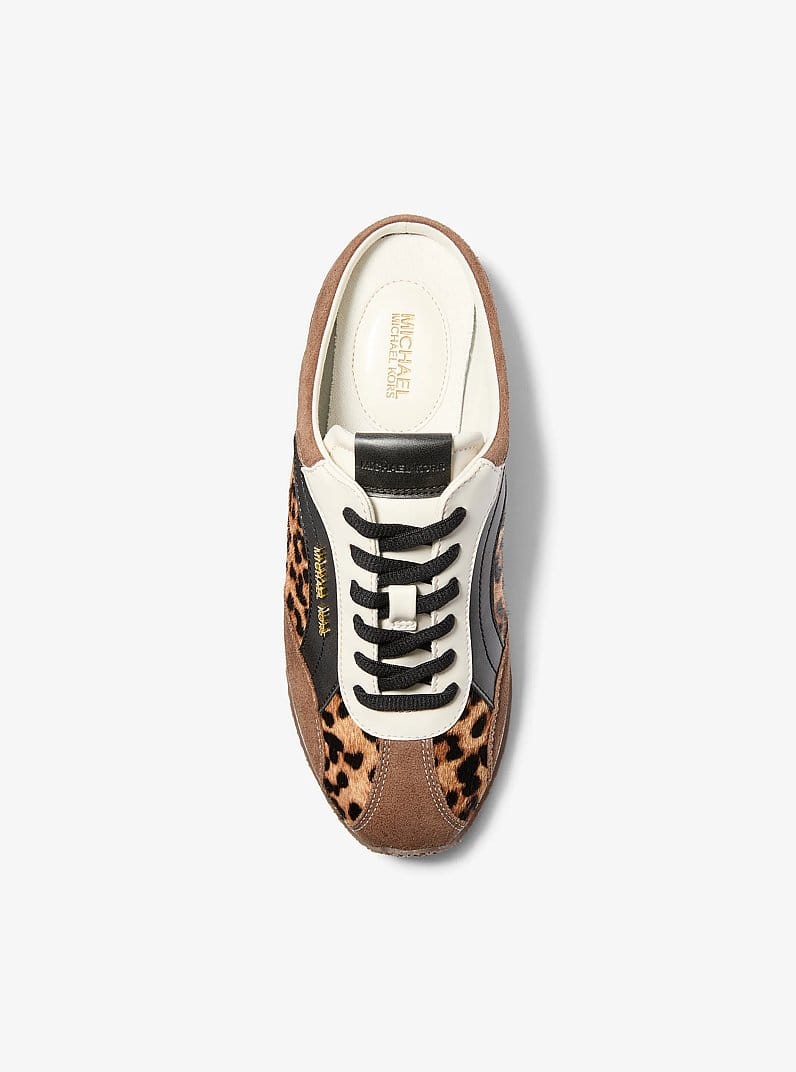 Avi Mixed-Media Slip-On Sneaker