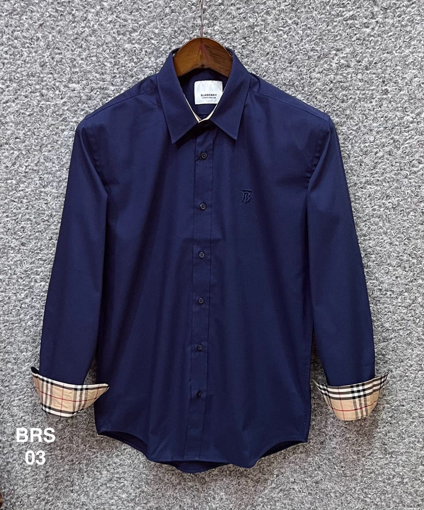 Signature Solid Shirt BRS BT Navy