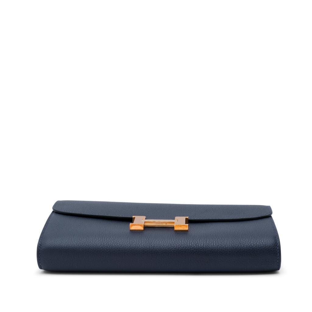 Bleu Nuit Evercolor Constance-To-Go Wallet Rose Gold Hardware, 2021