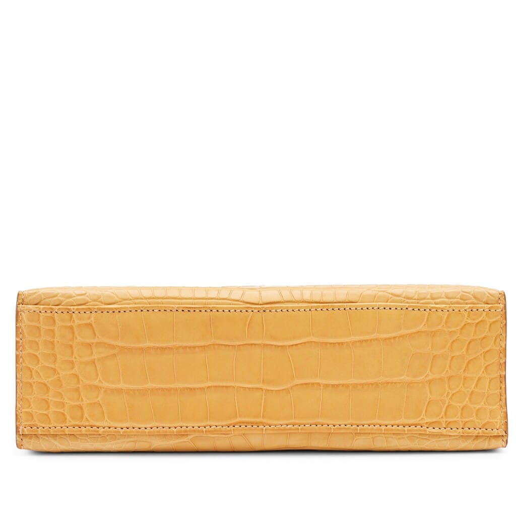 Mais Matte Alligator Kelly Pochette Palladium Hardware, 2015