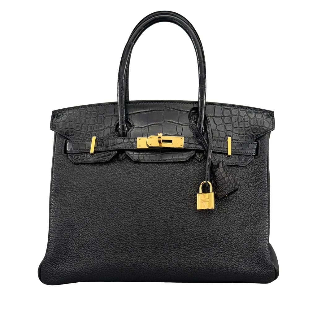 Black Matte Alligator and Togo Touch Birkin 30 Gold Hardware, 2020