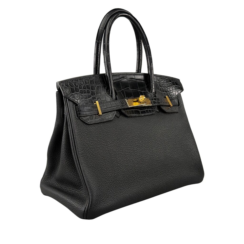 Black Matte Alligator and Togo Touch Birkin 30 Gold Hardware, 2020