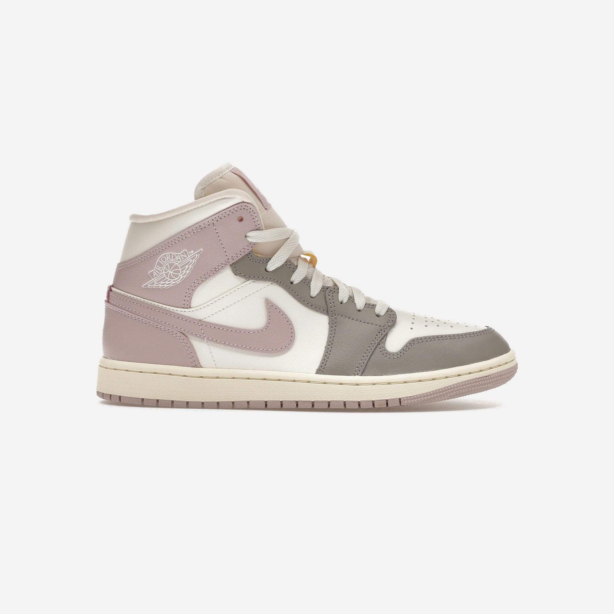 Nike Air Jordan 1 Mid Enigma Stone Particle Rose WMNS