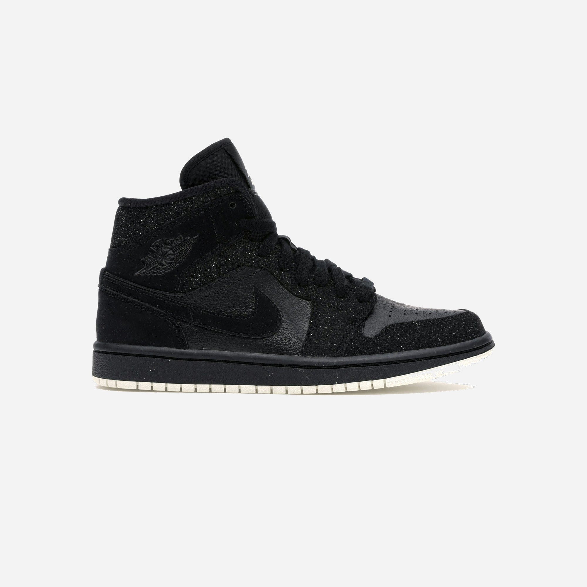 Nike Air Jordan 1 Mid Glitter Black WMNS