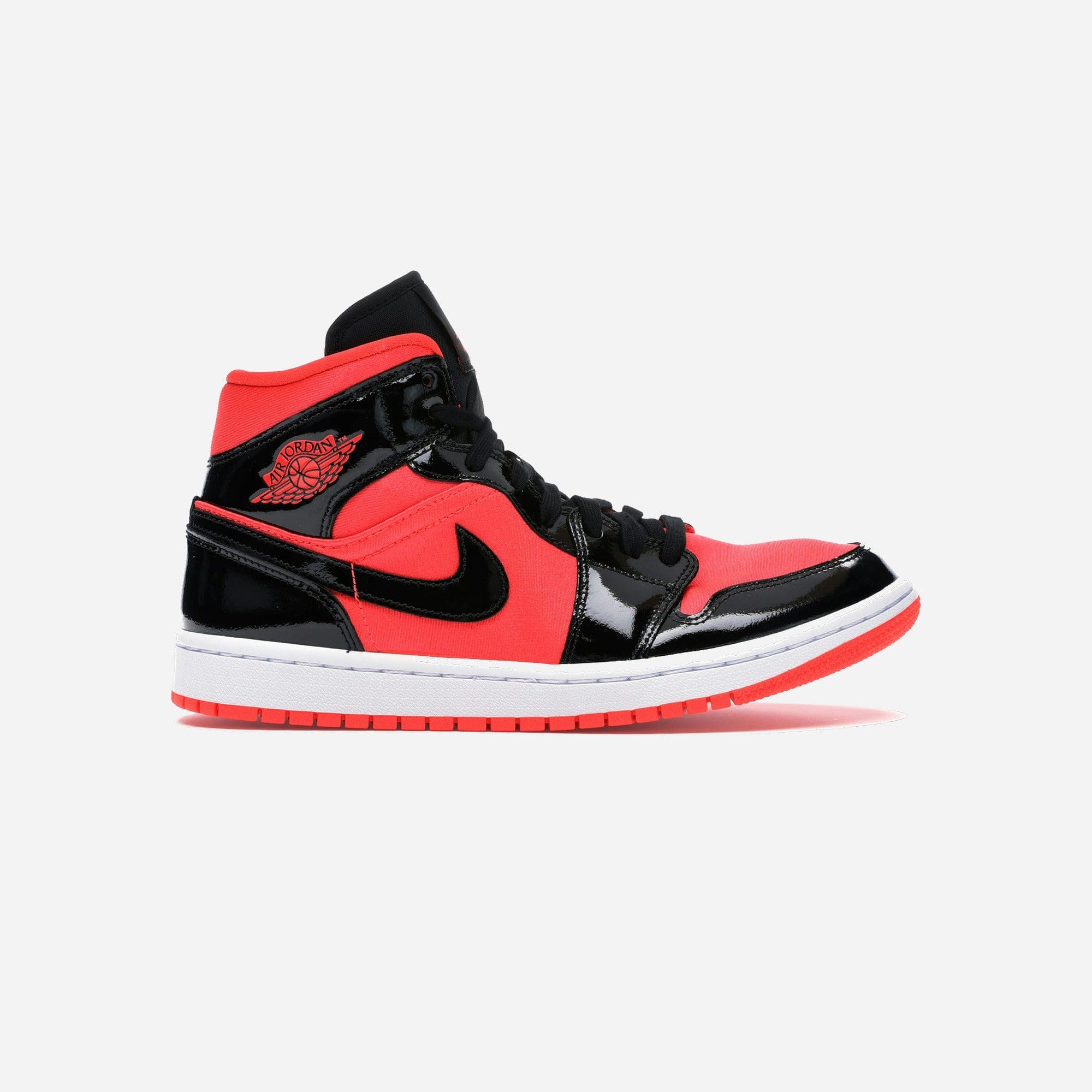 Nike Air Jordan 1 Mid Hot Punch Black WMNS
