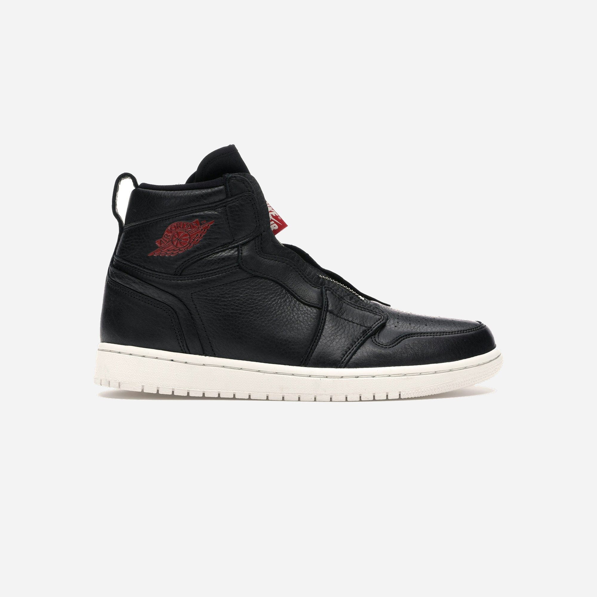 Nike Air Jordan 1 Retro High Zip Black Gym Red Phantom WMNS