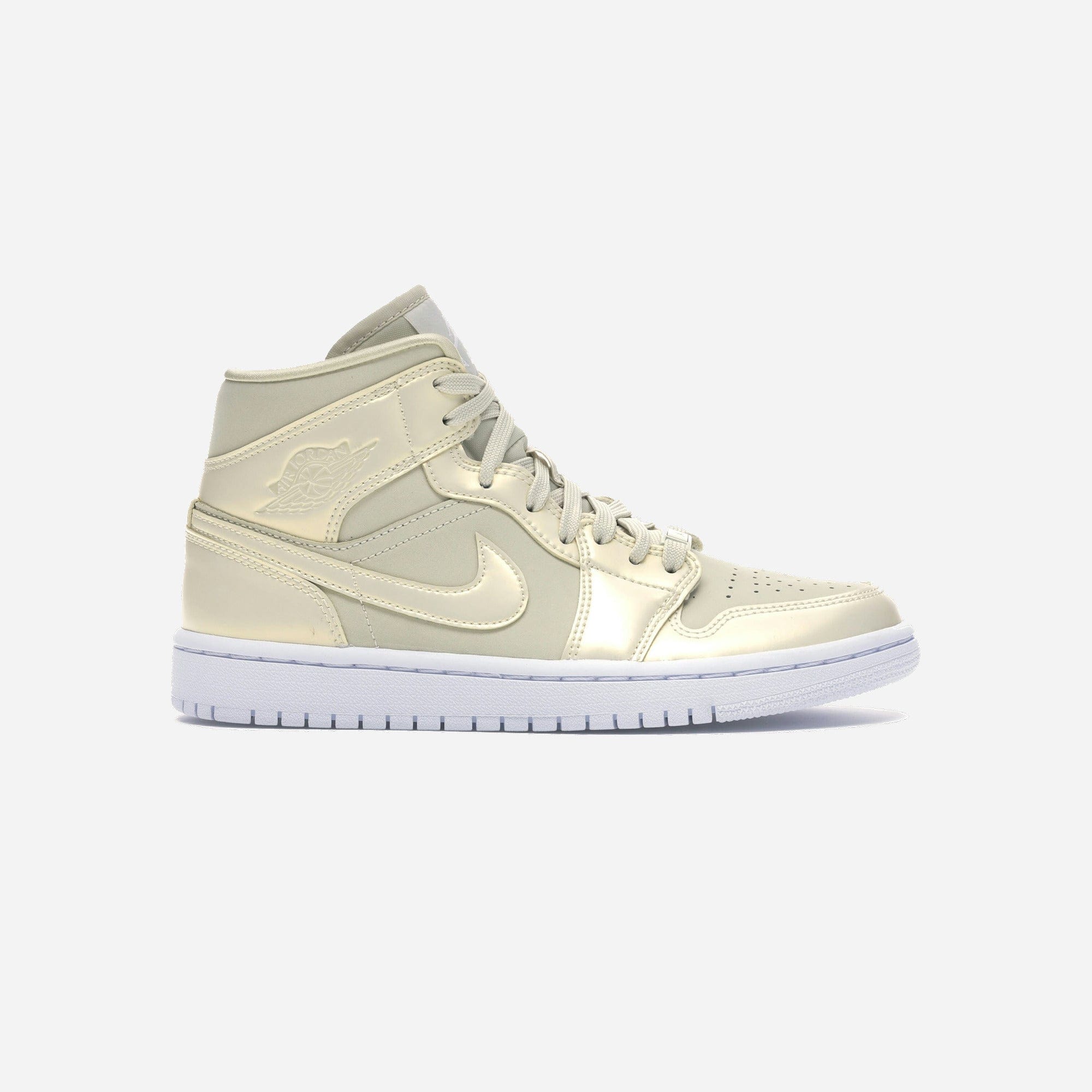 Nike Air Jordan 1 Mid Goose Feather Yellow WMNS