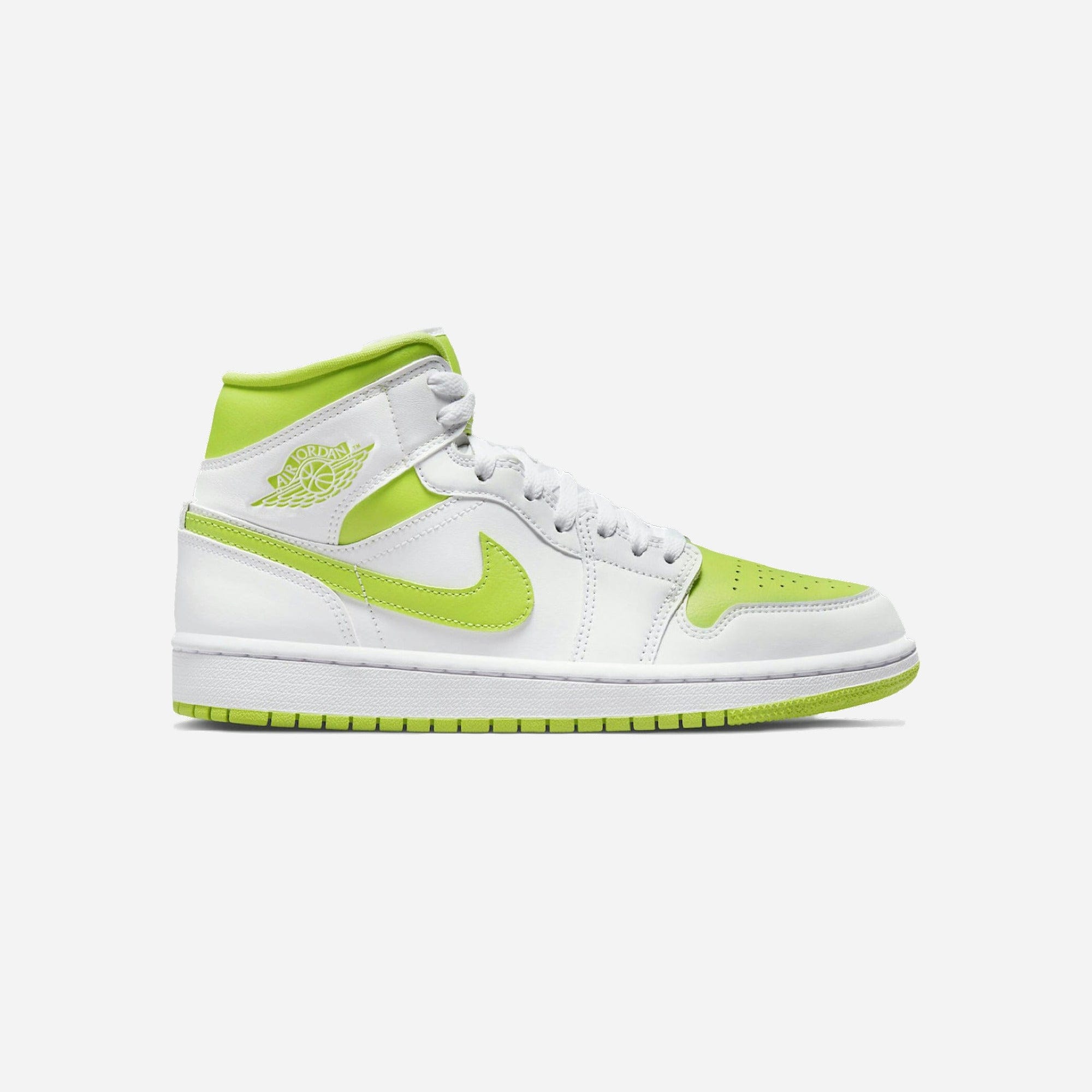 Nike Air Jordan 1 Mid White Lime WMNS