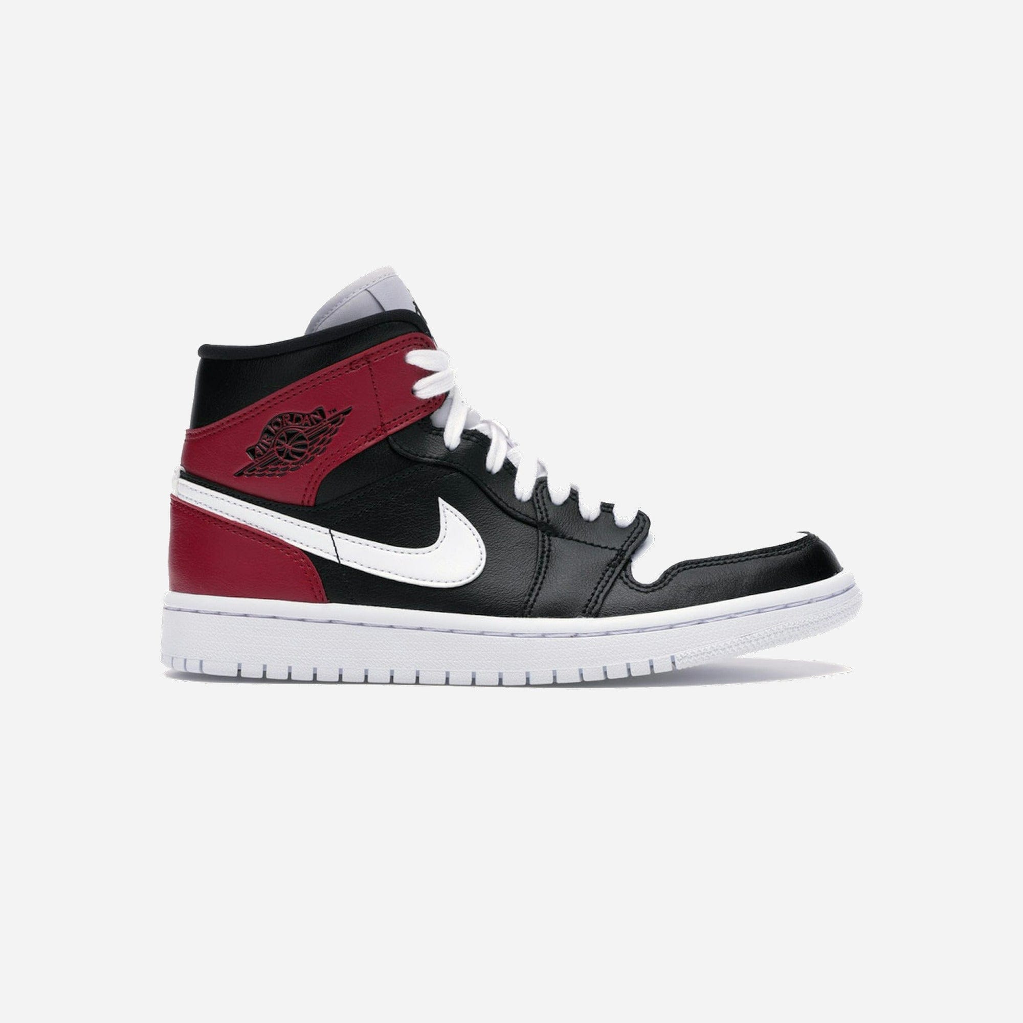 Nike Air Jordan 1 Mid Black Noble Red WMNS