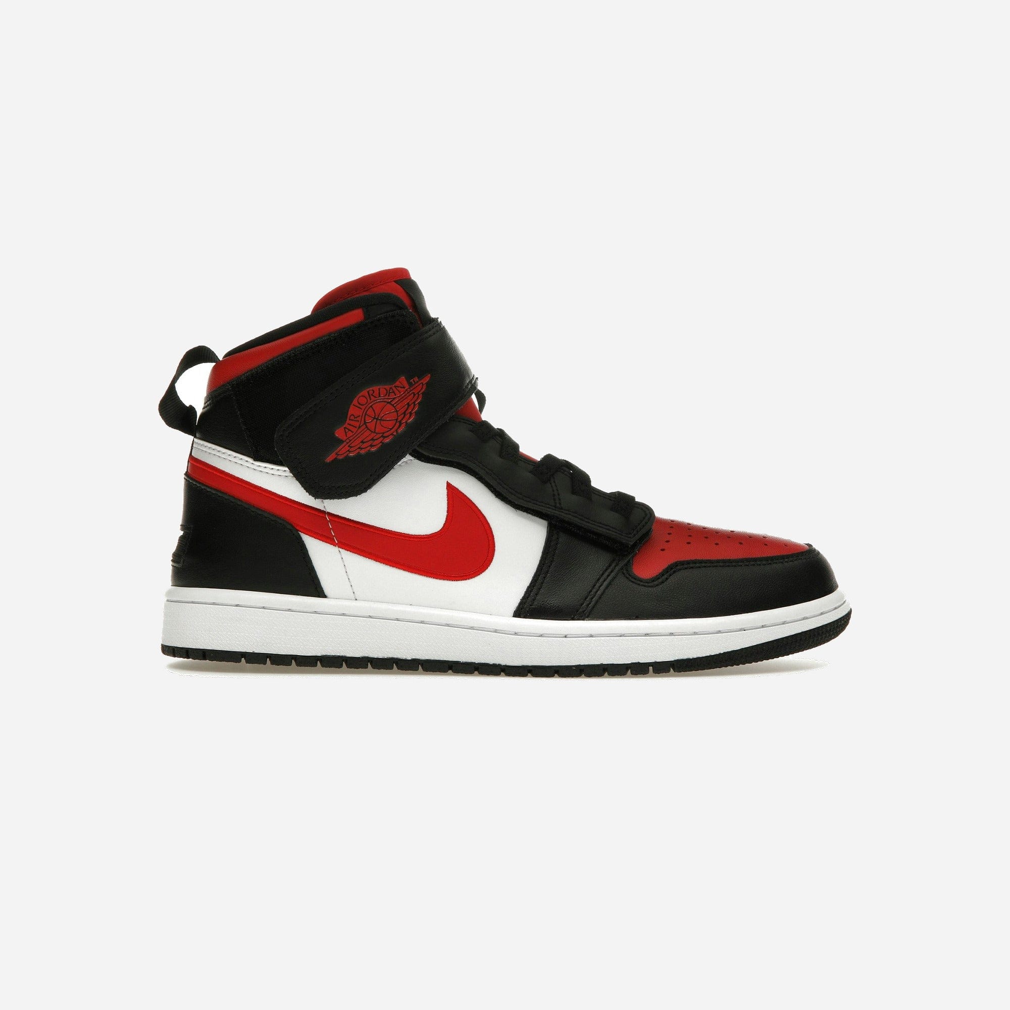 Nike Air Jordan 1 High FlyEase Black White Fire Red