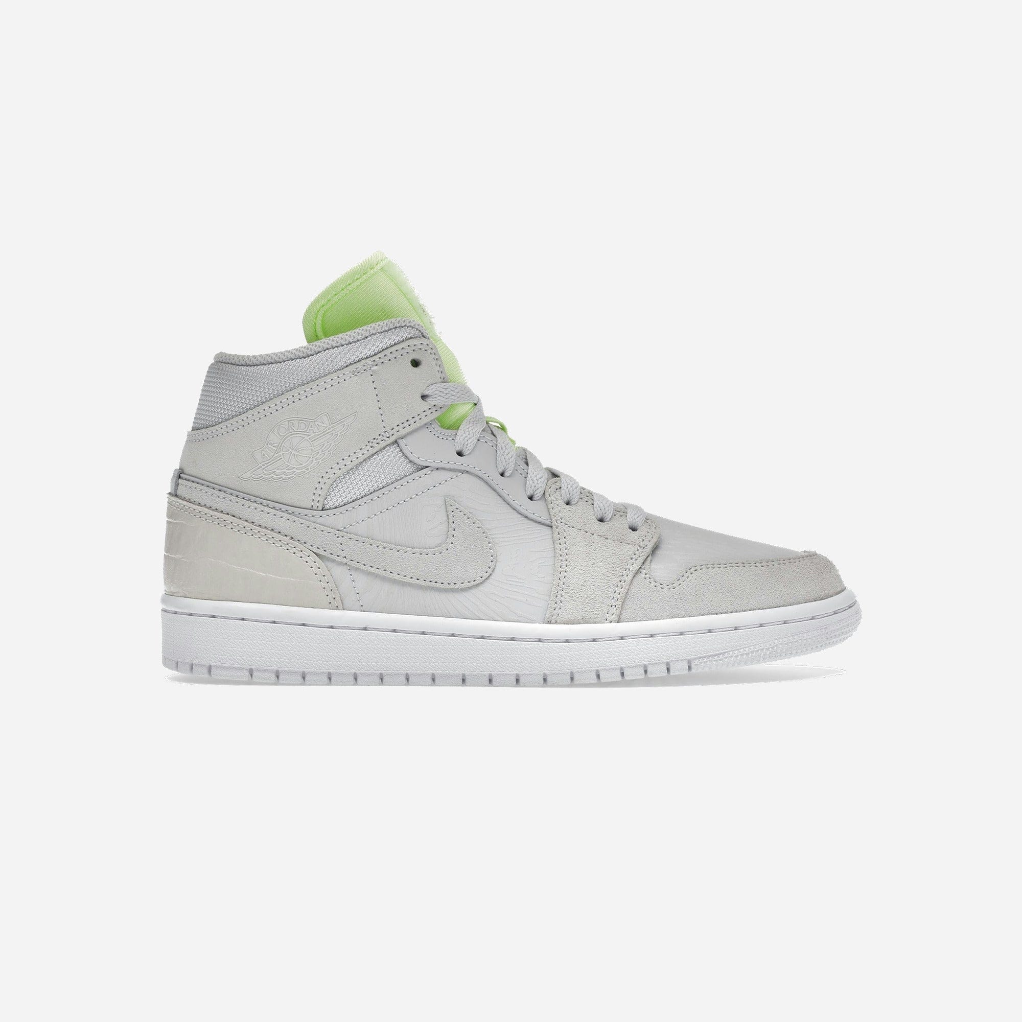 Nike Air Jordan 1 Mid Vast Grey Ghost Green WMNS