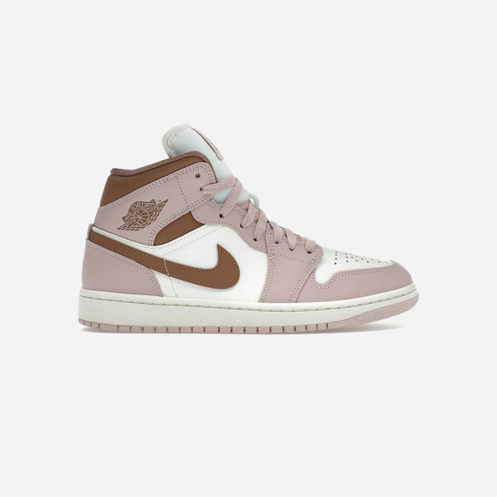Nike Air Jordan 1 Mid Pink Oxford Brown WMNS