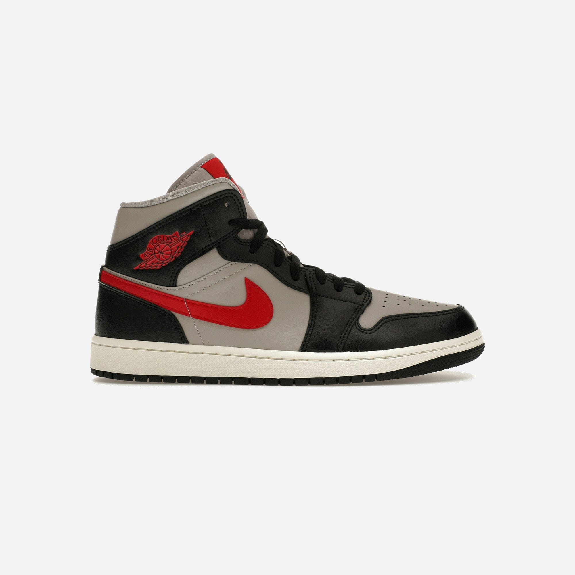 Nike Air Jordan 1 Mid Black College Grey Gym Red WMNS
