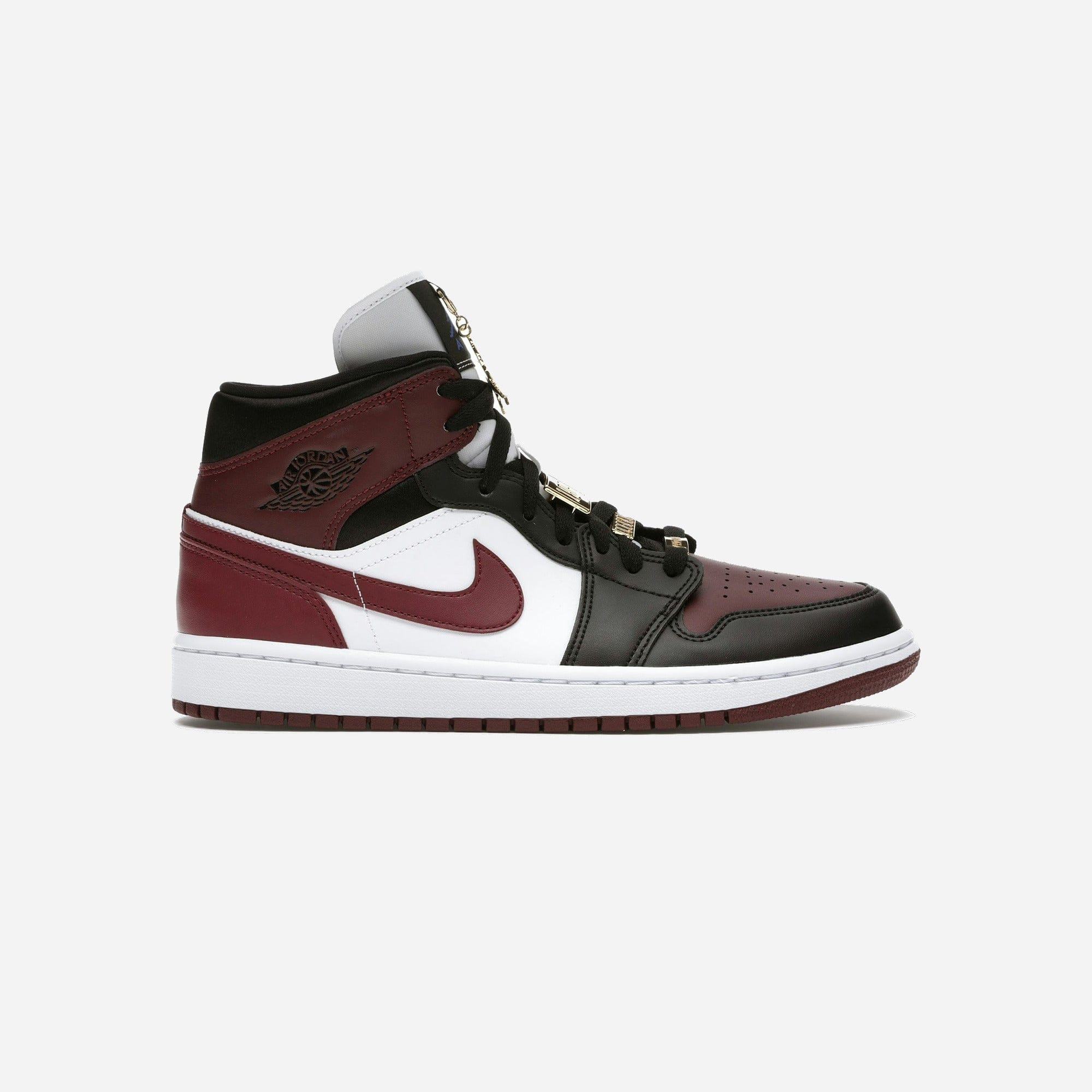 Nike Air Jordan 1 Mid SE Black Dark Beetroot WMNS