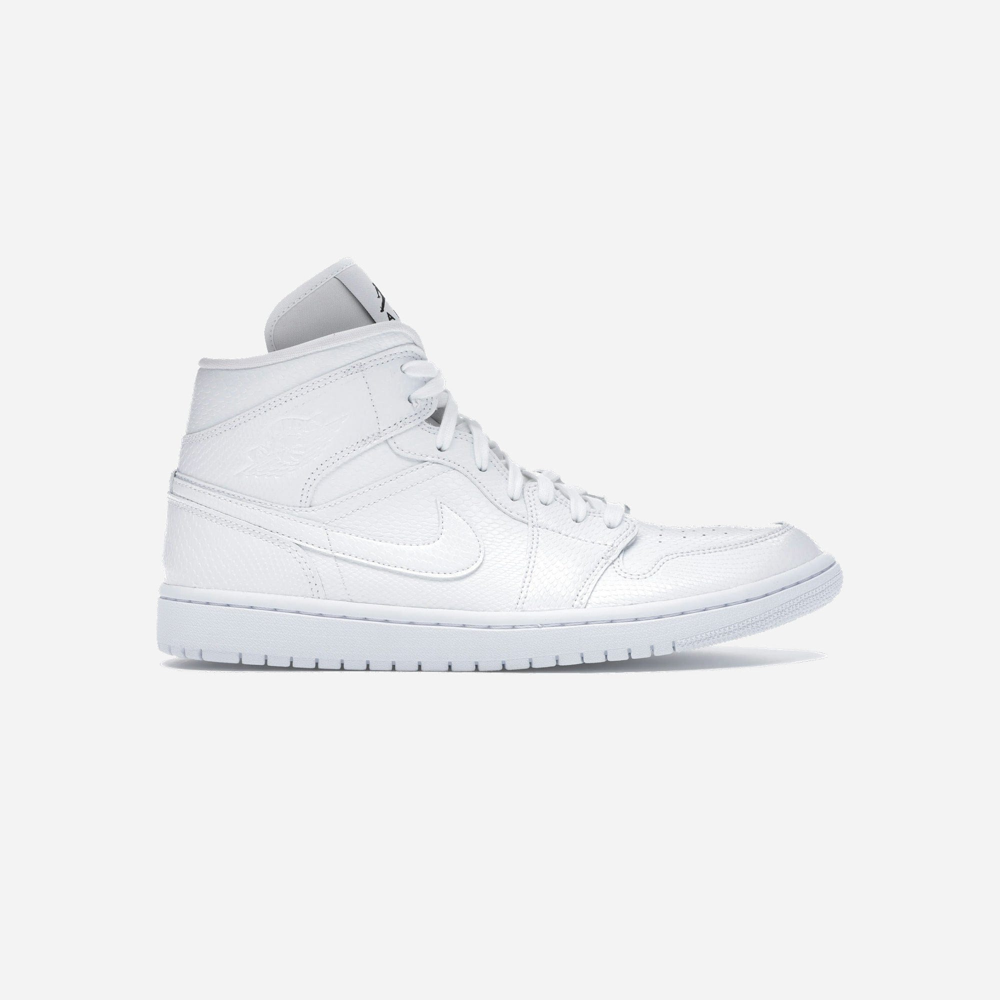 Nike Air Jordan 1 Mid White Snakeskin WMNS