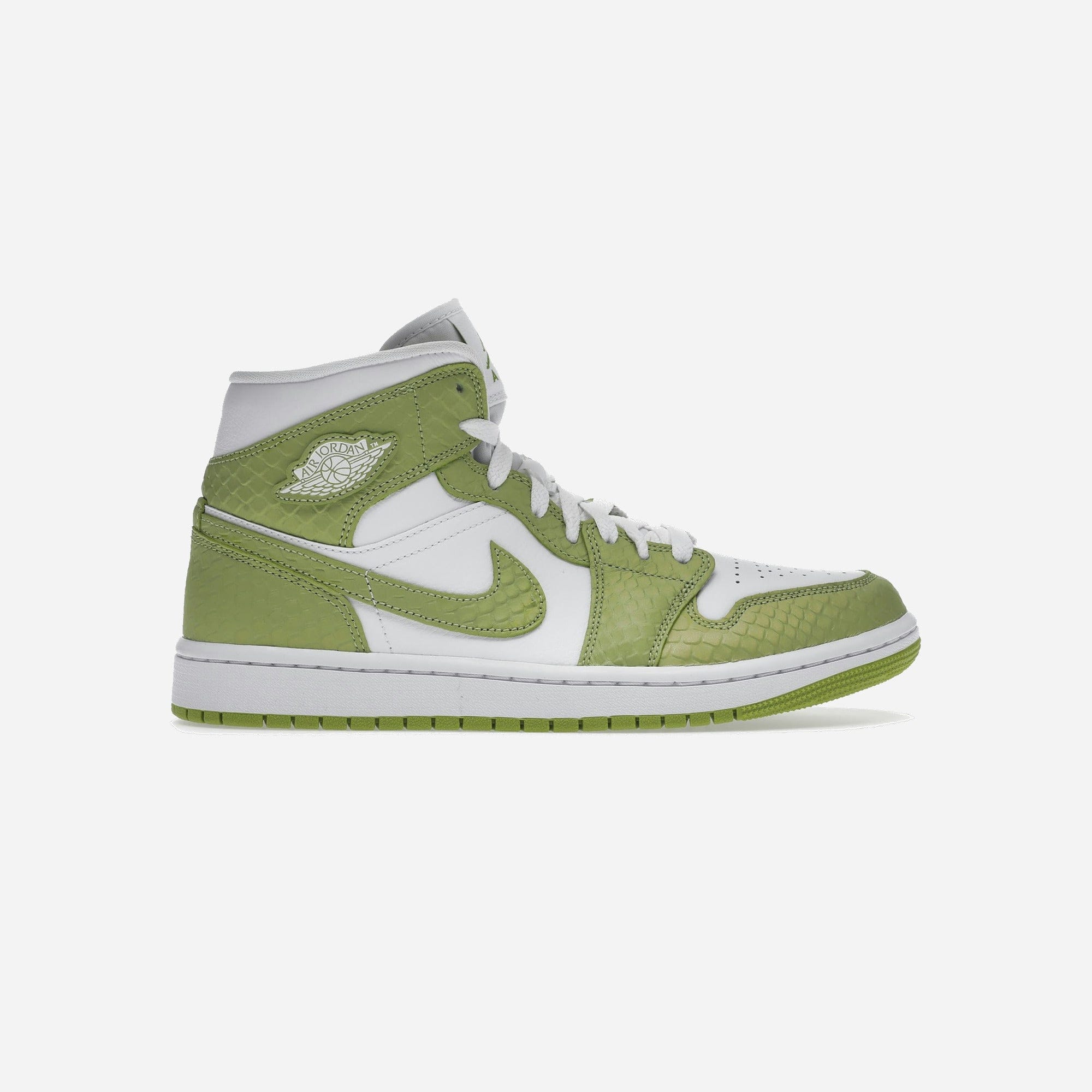 Nike Air Jordan 1 Mid Green Python WMNS