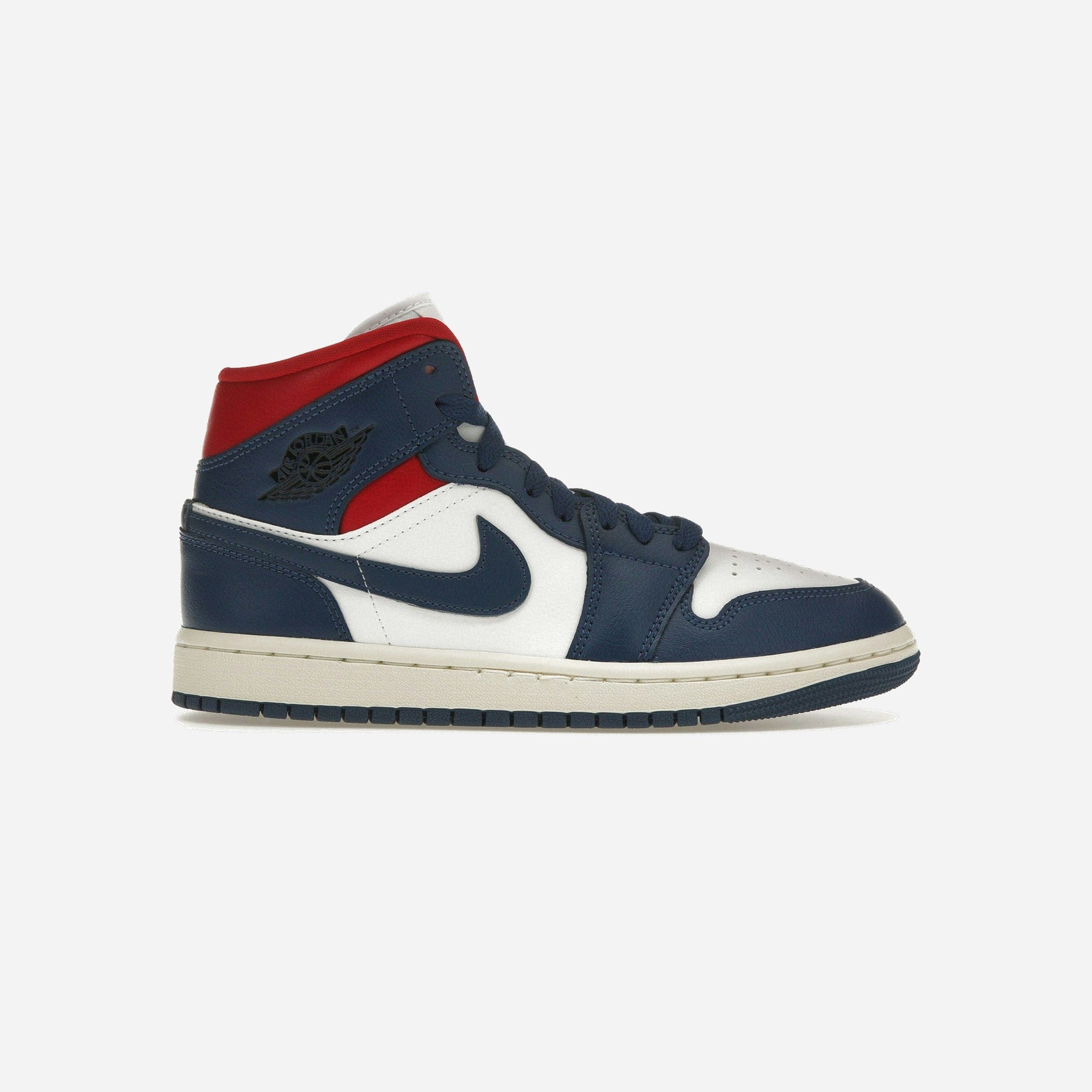 Nike Air Jordan 1 Mid French Blue Gym Red WMNS