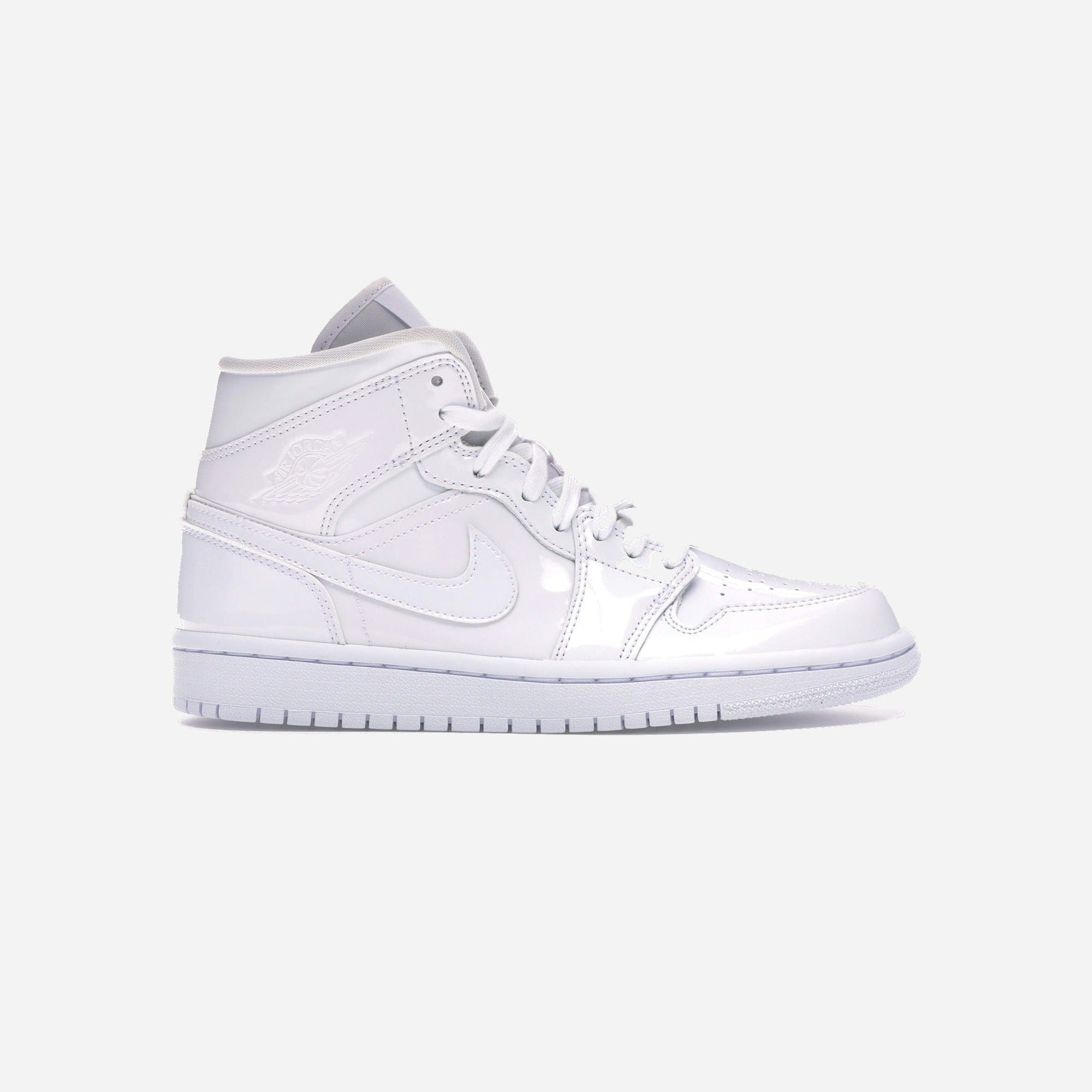 Nike Air Jordan 1 Mid Triple White WMNS