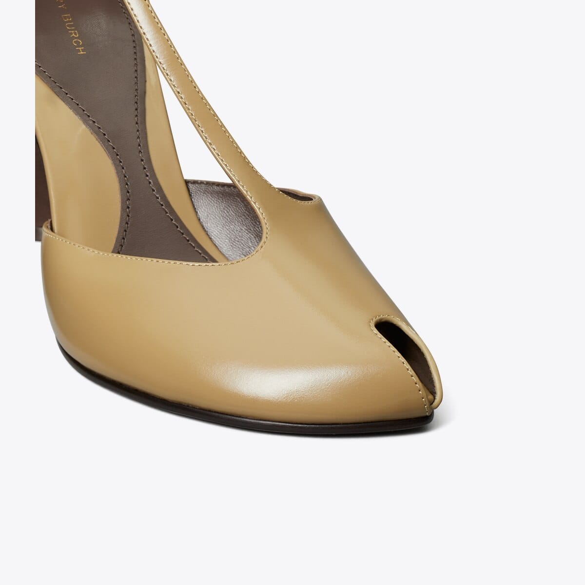Peep-Toe T-Strap Heeled Sandal
