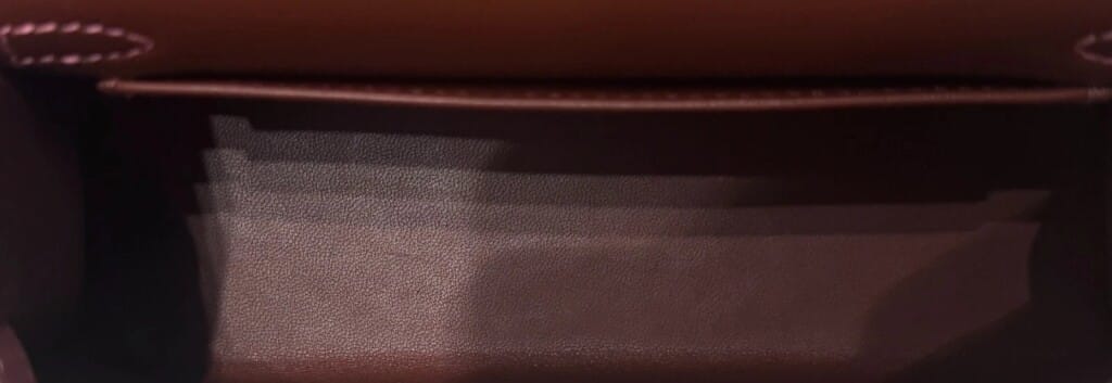 Rose D'ete Chèvre Mysore and Rouge H Verso Mini Kelly II 20 Palladium Hardware, 2023
