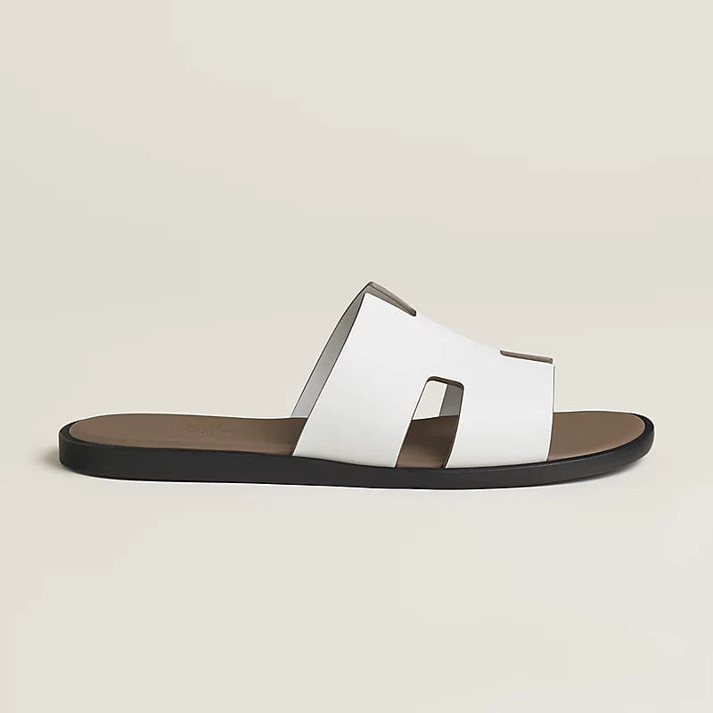 Izmir sandal in Blanc / Étoupe