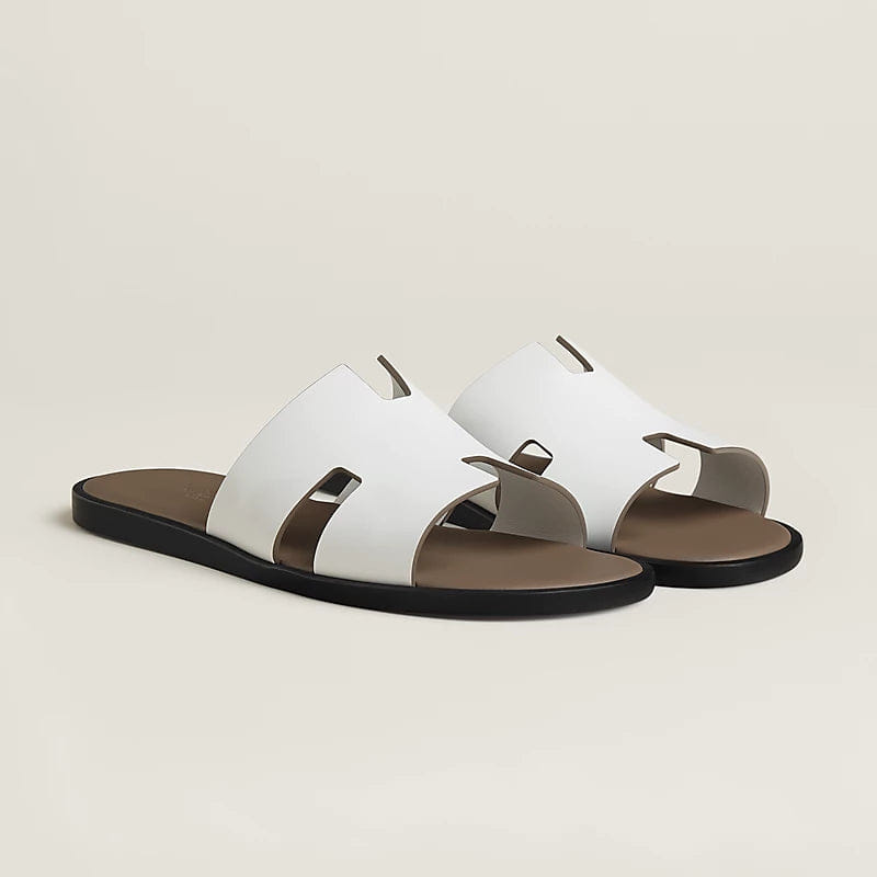 Izmir sandal in Blanc / Étoupe