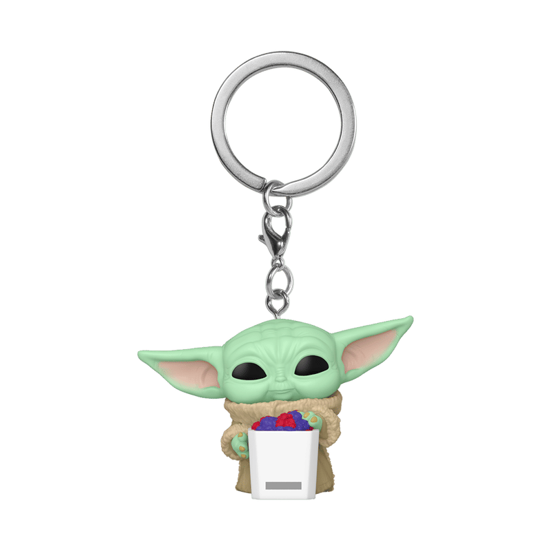 Pop! Keychain Grogu with Popcorn