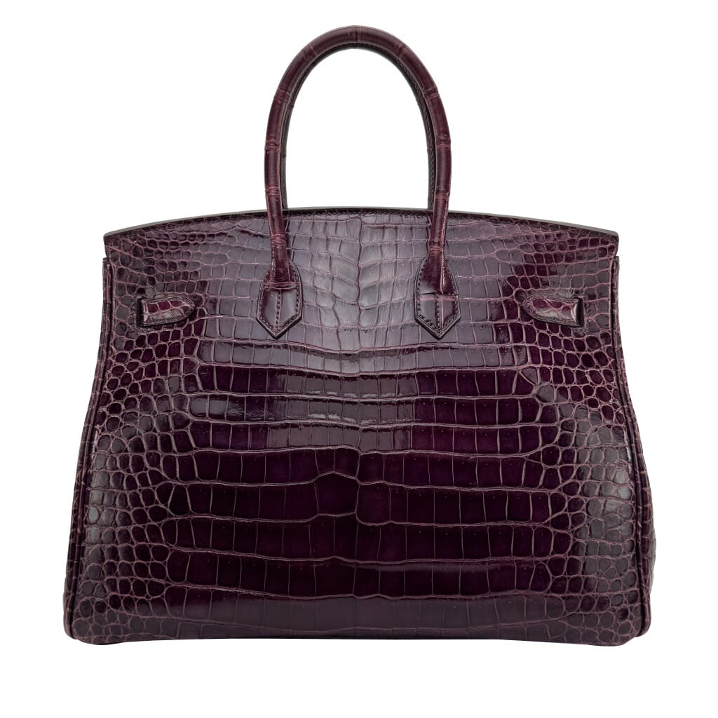Amethyst Shiny Crocodile Birkin 35 Gold Hardware, 2011