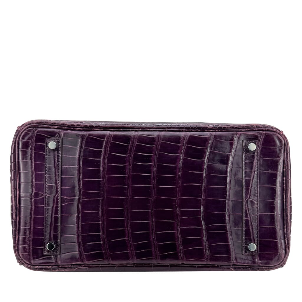 Amethyst Shiny Crocodile Birkin 35 Gold Hardware, 2011