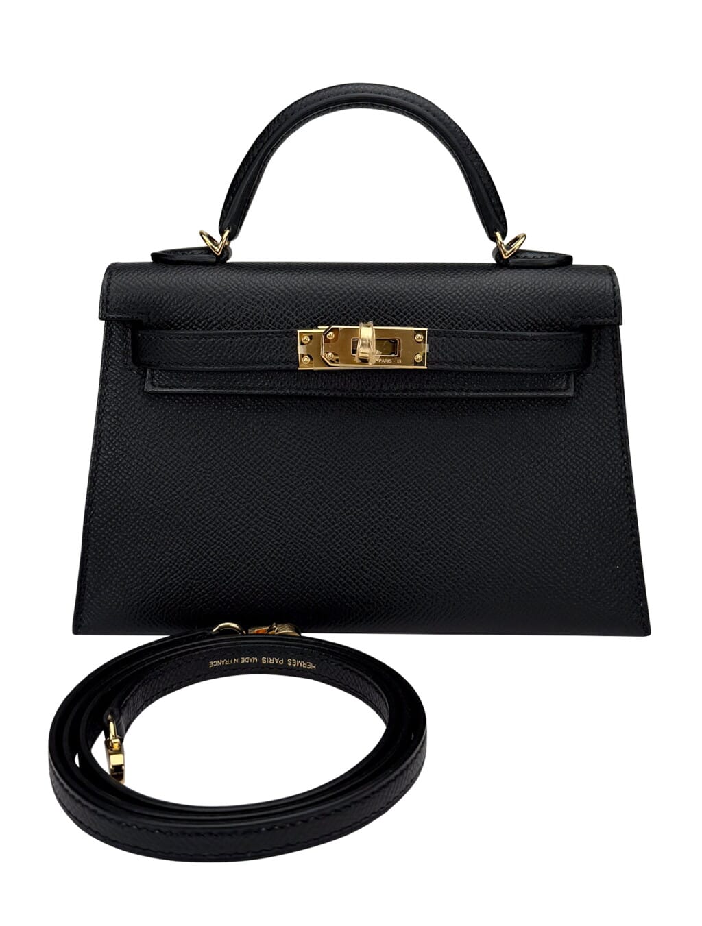 Black Epsom Mini Kelly 20 II Gold Hardware, 2025