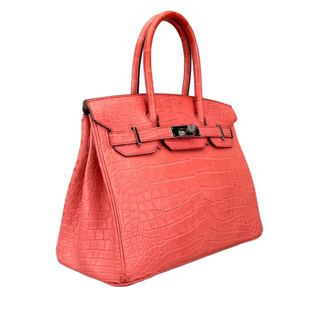 Bougainvillea Matte Alligator Birkin 25 Palladium Hardware, 2018