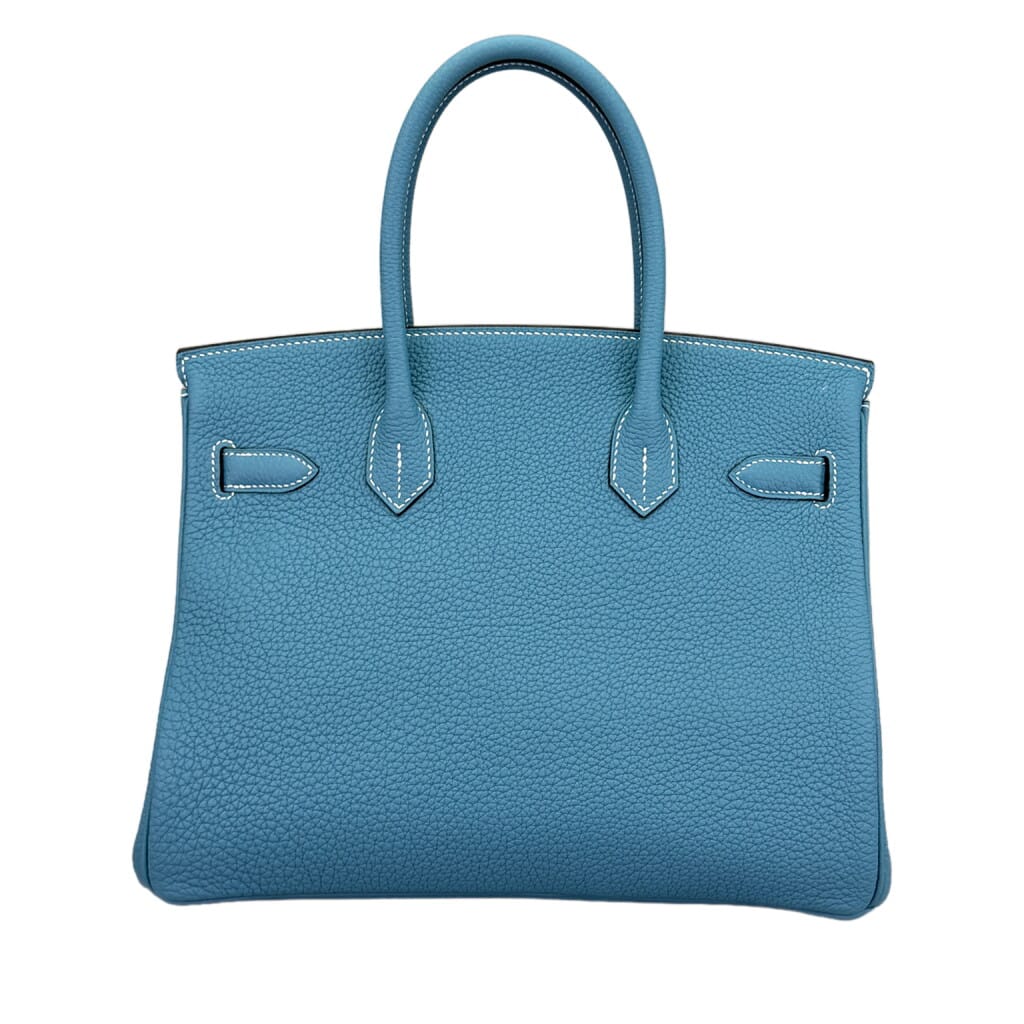 New Bleu Jean Togo Birkin 30 Palladium Hardware, 2025