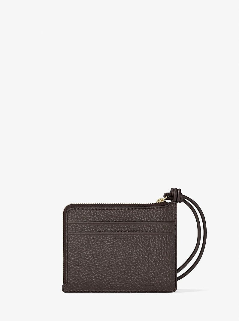 Jet Set Small Pebbled Leather Card Case Wristlet