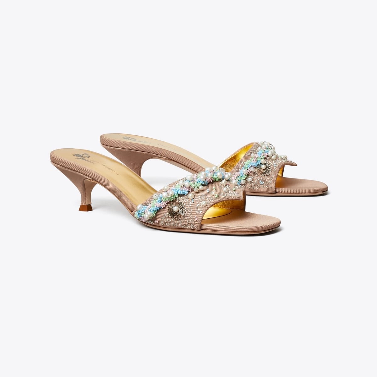 Beaded Heel Mule