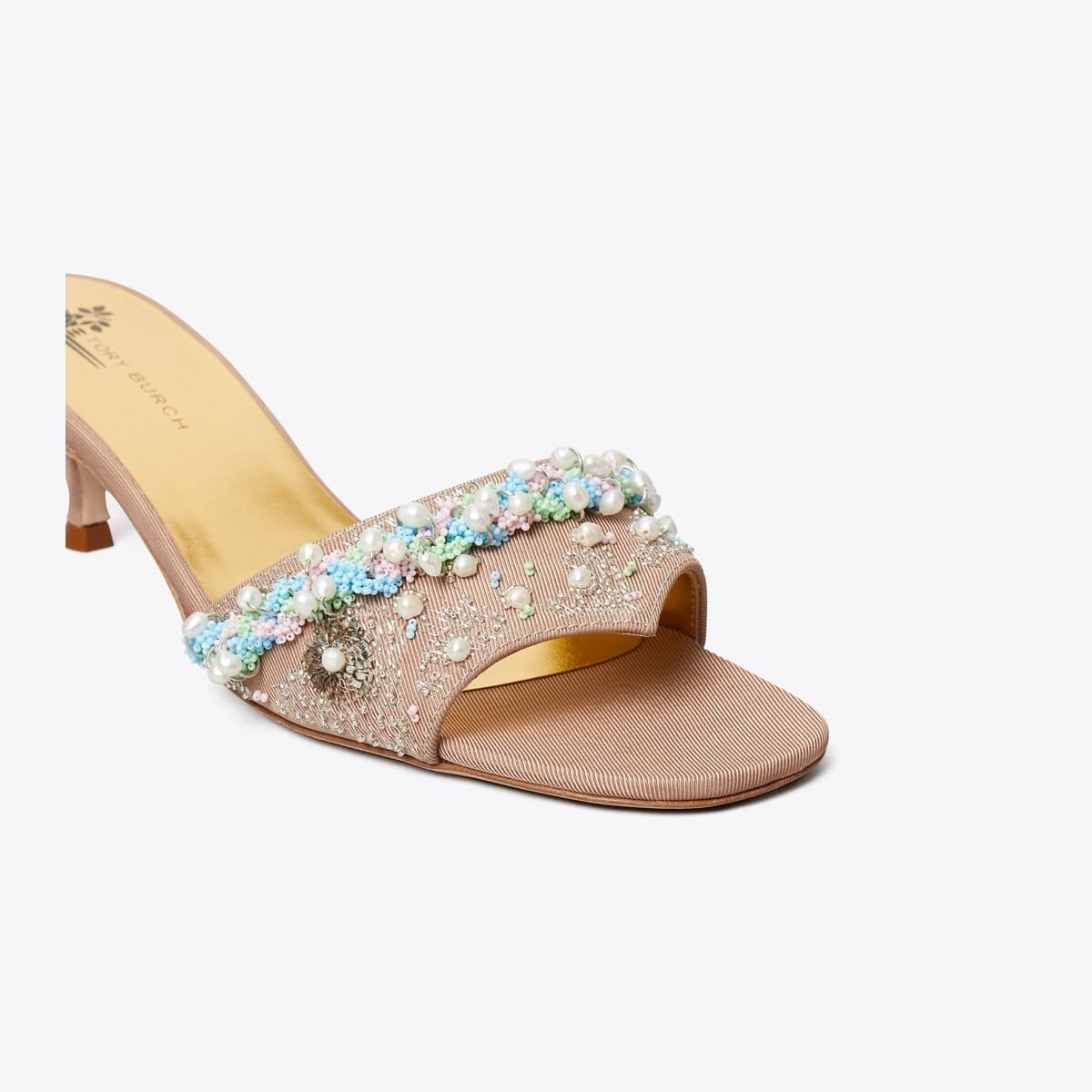 Beaded Heel Mule