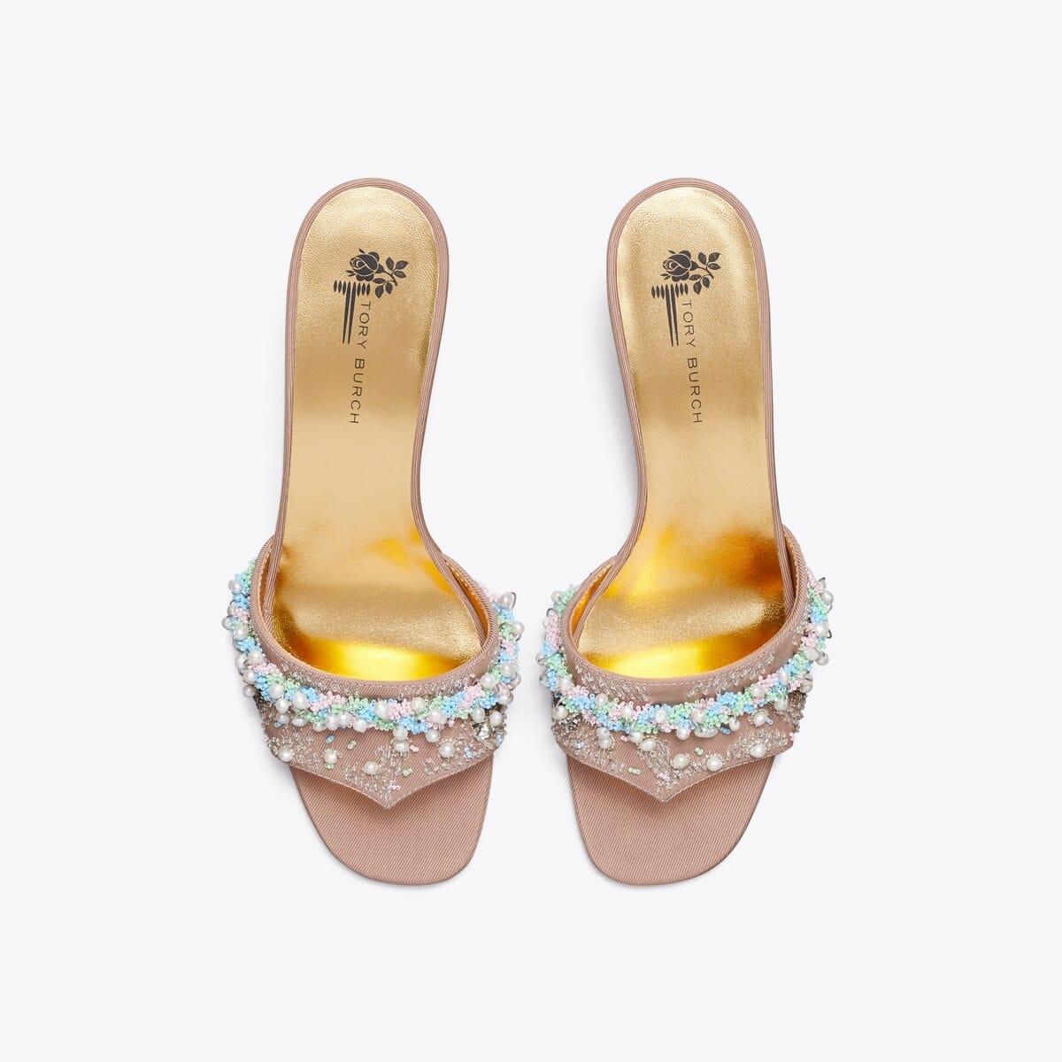 Beaded Heel Mule