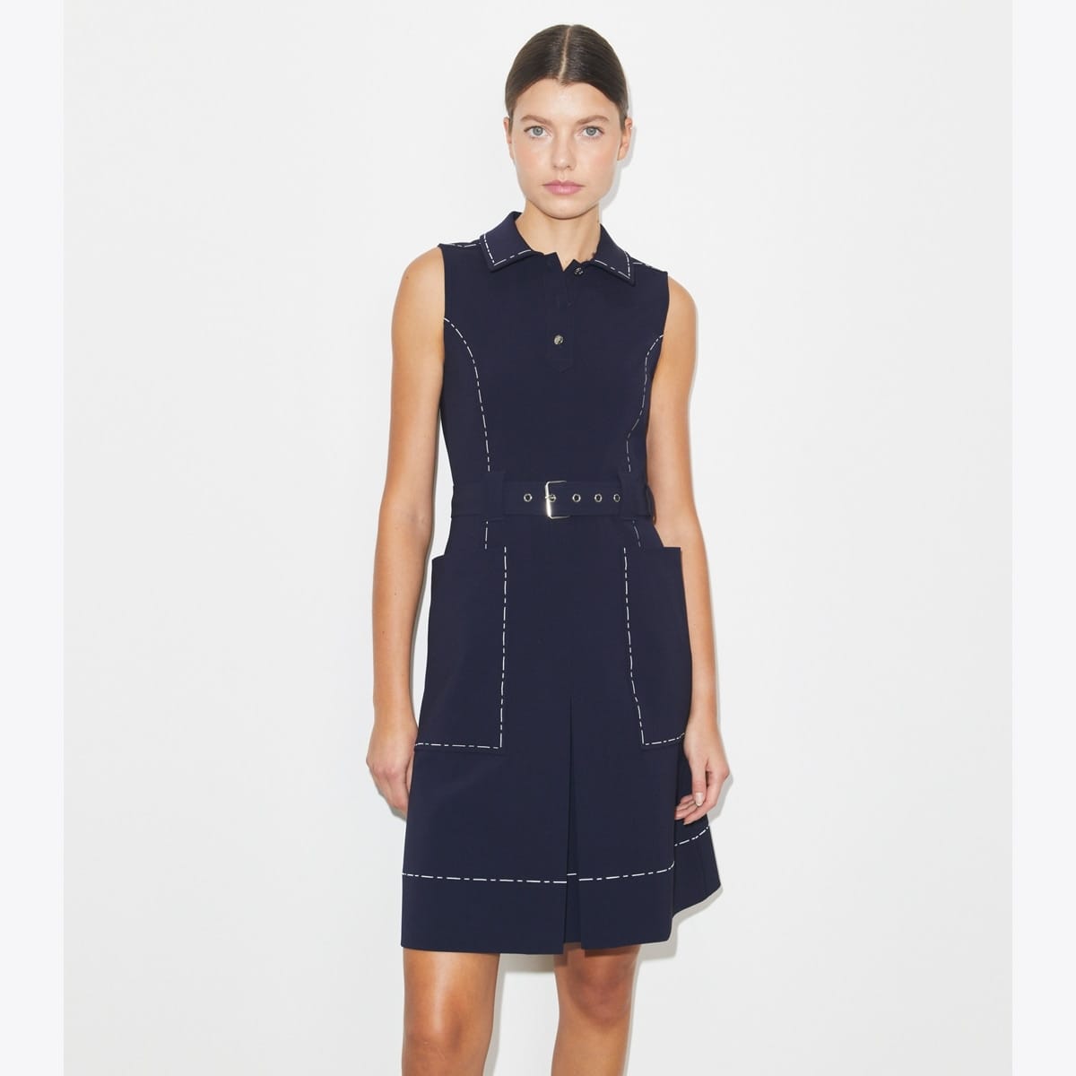 Pick Stitch Stretch Golf Dress