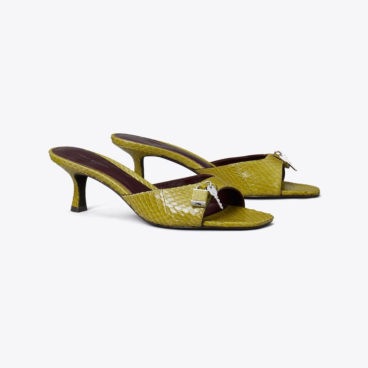 Lock Kitten Heel Sandal