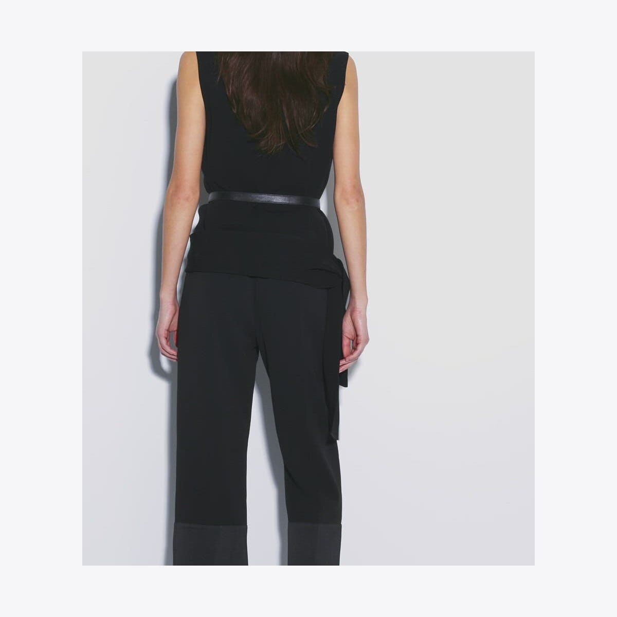 Cropped Crepe Pant