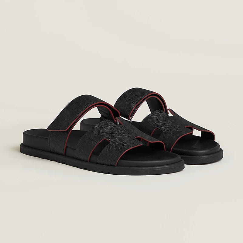 Chypre sandal in Noir / Rouge H