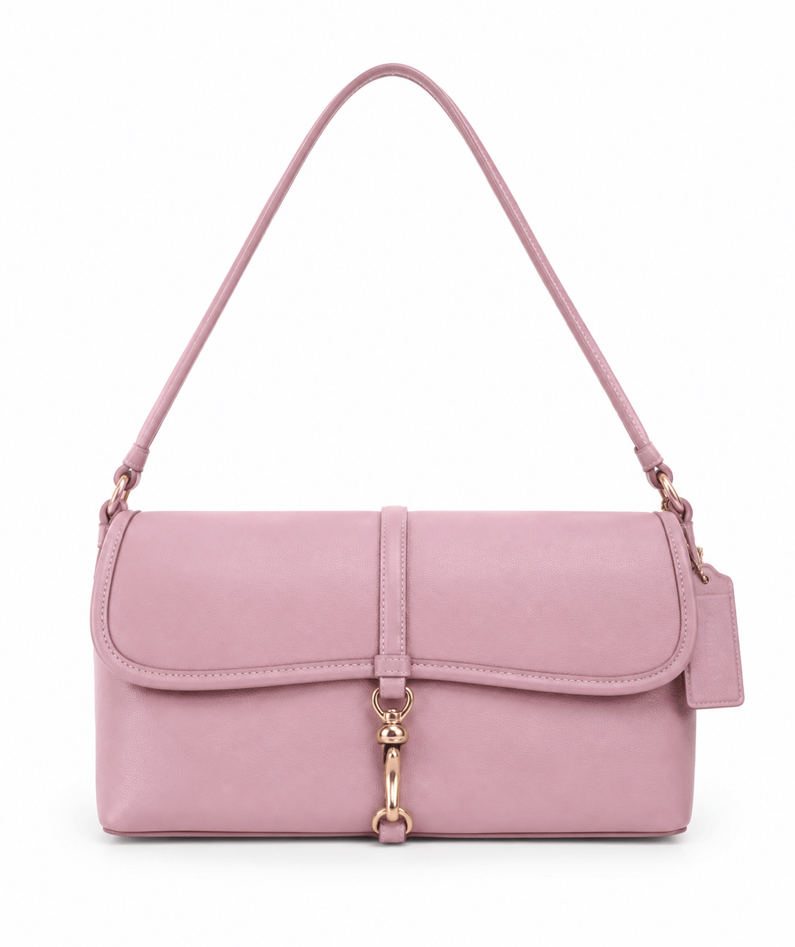 Coach Hamptons Clip Bag CP132 Bubblegum Pink Leather Archive Shoulder Purse