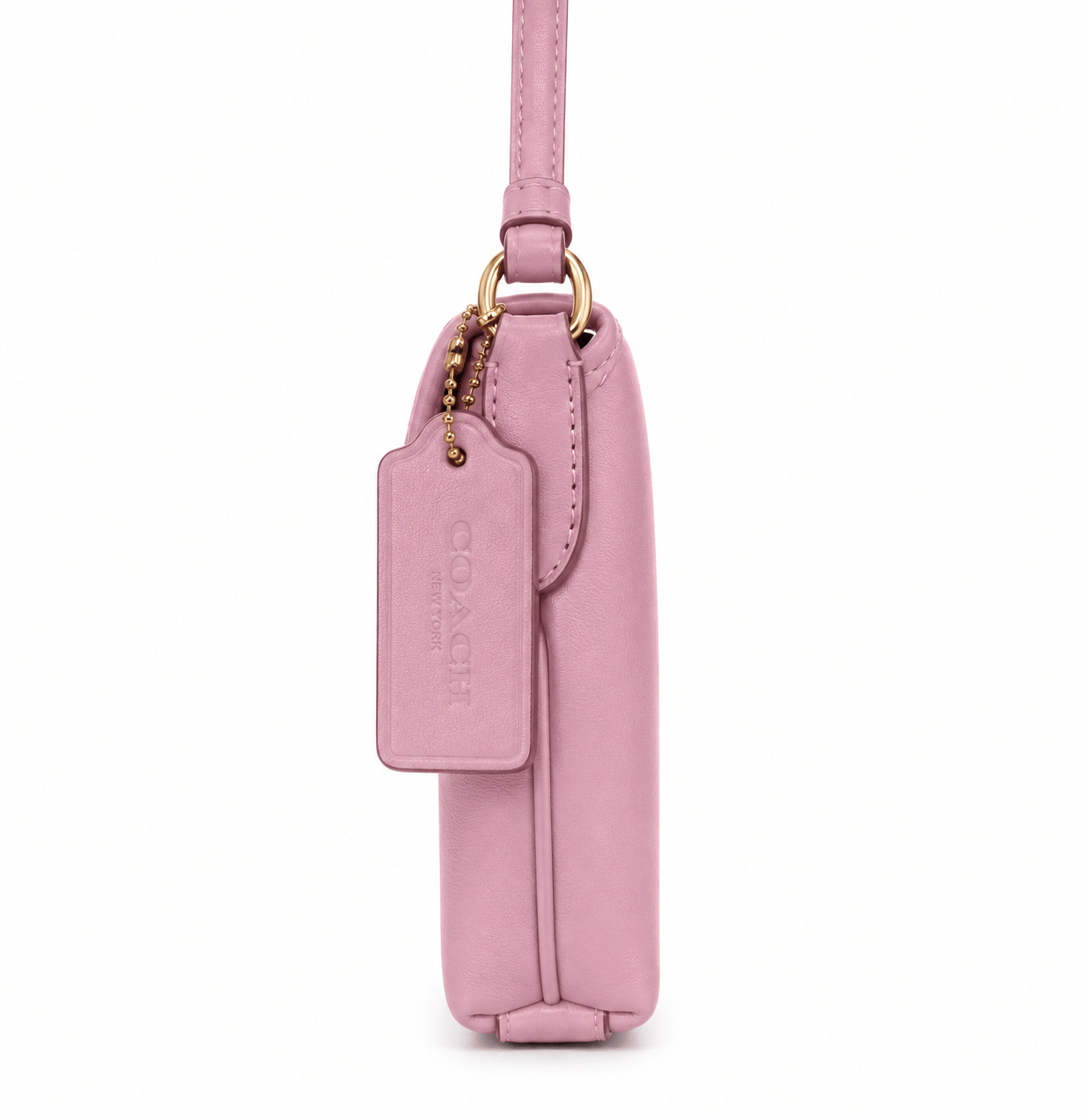 Coach Hamptons Clip Bag CP132 Bubblegum Pink Leather Archive Shoulder Purse