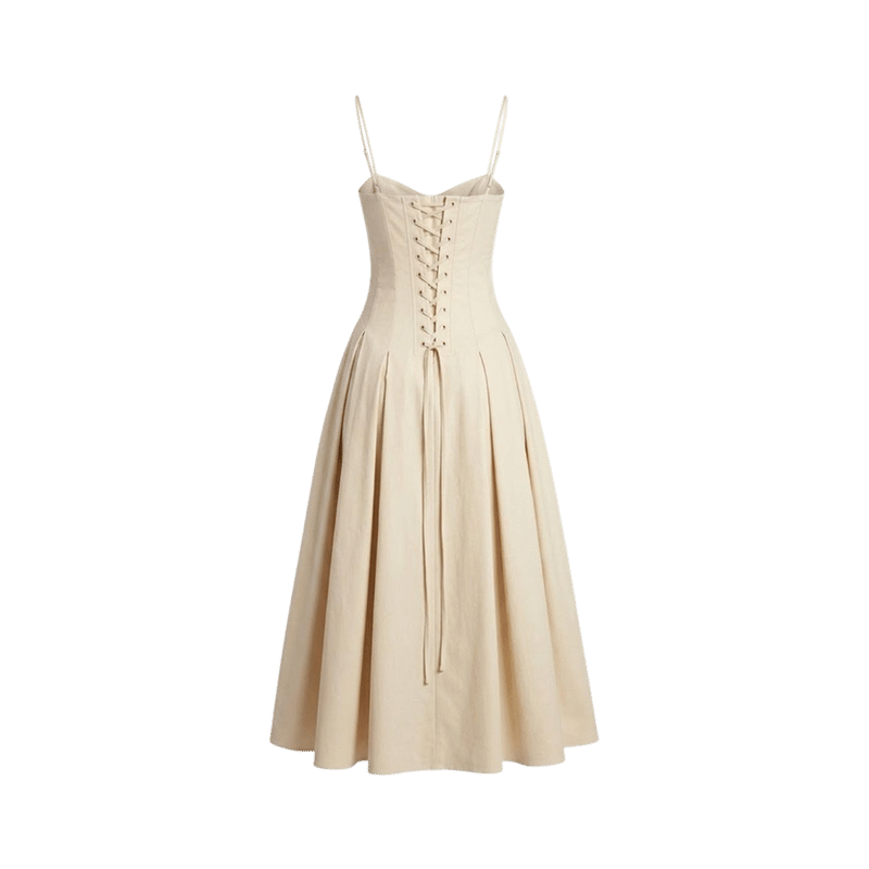 Elara Voss Amelie Ivory Midi Dress