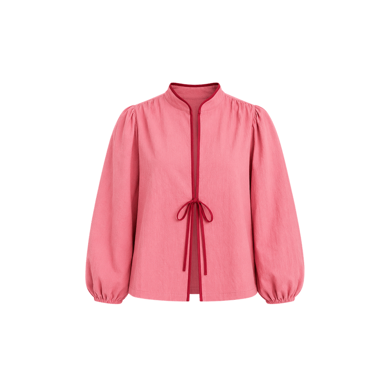 Elara Voss Amelie Rose Pink Blouse
