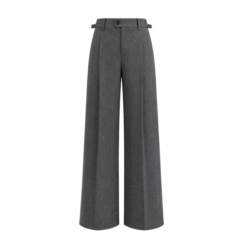 Elara Voss Laurent Grey Flared Trousers